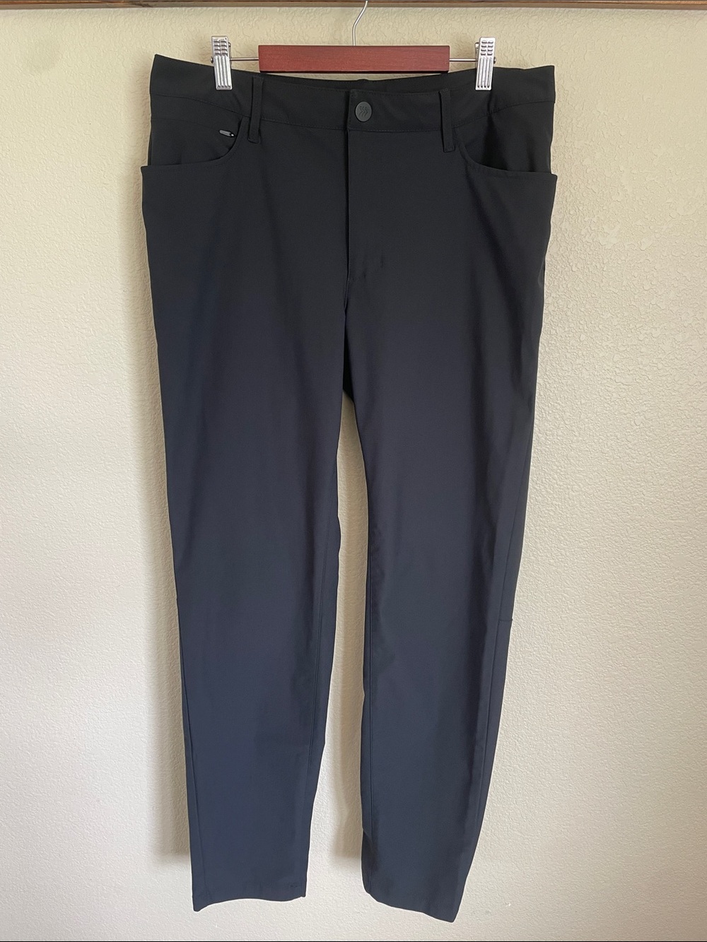All In Motion Black Slim Stretch Chinos Men’s Pants 34x32 Business Casual Taper